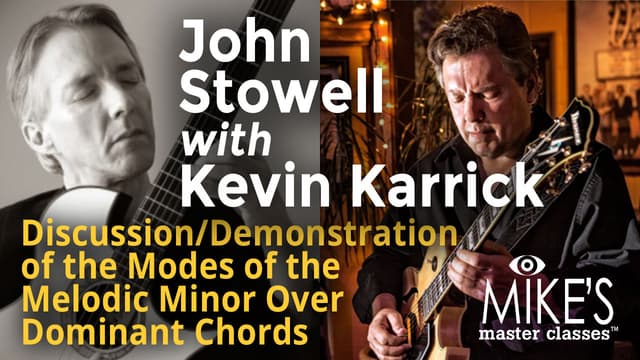 Discussion/Demonstration of the Modes of the Melodic Minor Over Dominant Chords